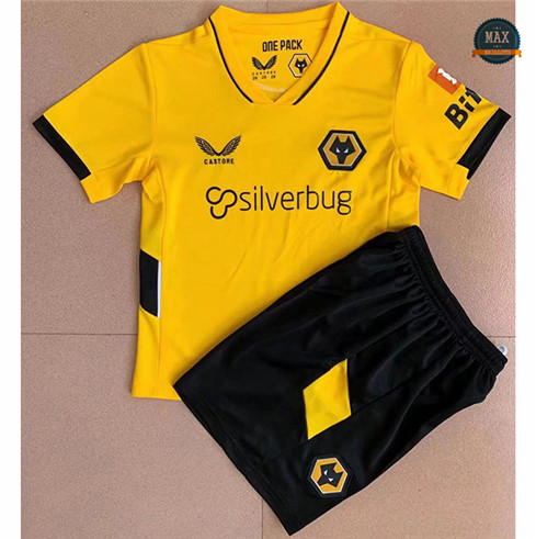 Max Maillot Foot Wolverhampton Enfant Domicile 2021/22