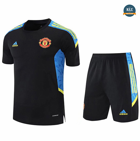 Max Maillot Foot Manchester United Entraînement Noir Dark Bleu edge 2021/22