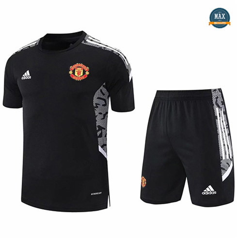 Max Maillot Foot Manchester United Entraînement Noir 2021/22