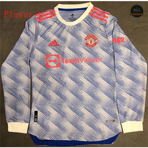 Max Maillot Foot Player Version 2021/22 Manchester United Exterieur Manche Longue