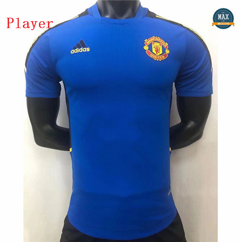 Max Maillot Foot Player Version 2021/22 Entraînement Manchester United Bleu