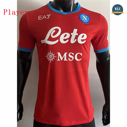 Max Maillot Foot Player Version 2021/22 Naples Third Rouge