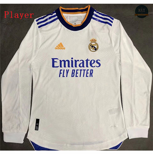 Max Maillot Foot Player Version 2021/22 Real Madrid Domicile Manche Longue