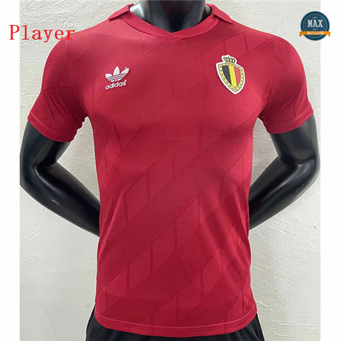 Max Maillot Foot Retro 1986 Belgique Player edition Domicile