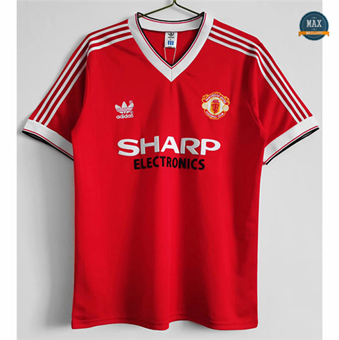 Max Maillot Foot Retro 1983 Manchester United Domicile