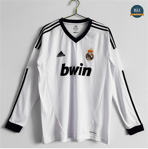 Max Maillot Foot Retro 2012-13 Real Madrid Domicile Manche Longue