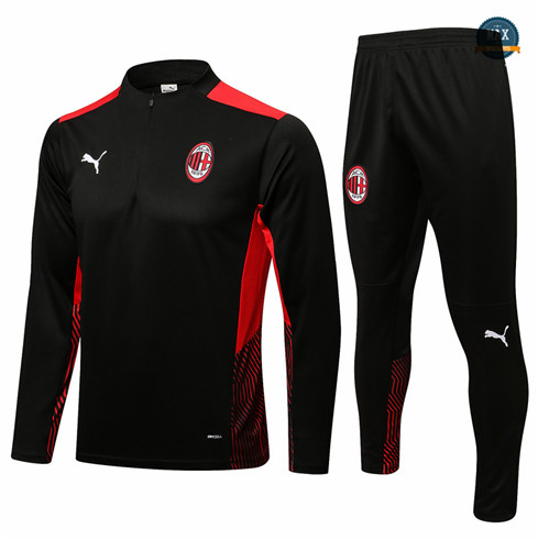 Max Survetement Foot AC Milan 2021/22 Noir