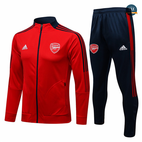 Max Veste Survetement Foot Arsenal 2021/22 Rouge/Bleu Marine