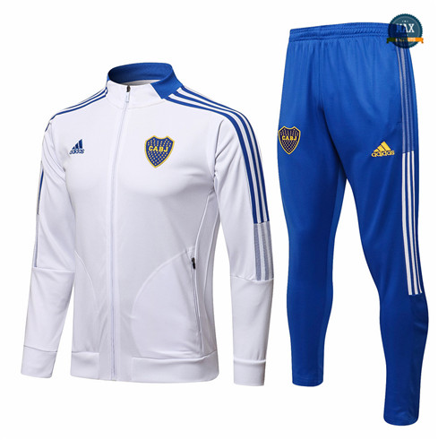 Max Veste Survetement Foot Boca Juniors 2021/22 Blanc