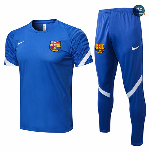 Max Maillot Foot Barcelone + Pantalon 2021/22 Training Bleu