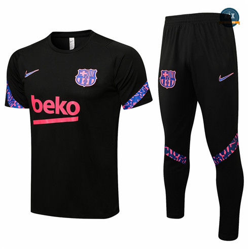 Max Maillot Foot Barcelone + Pantalon 2021/22 Training Noir