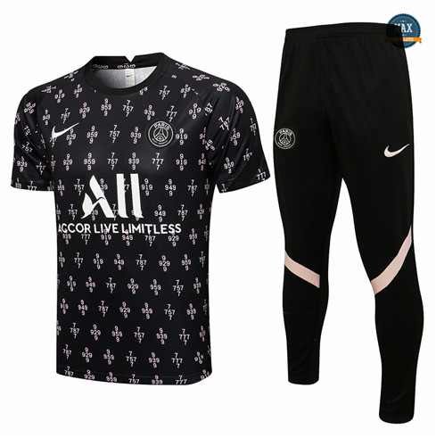 Max Maillot Foot PSG + Pantalon 2021/22 Training Noir