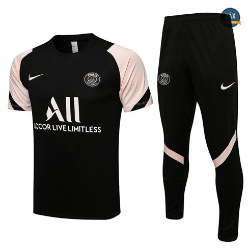 Max Maillot Foot PSG + Pantalon 2021/22 Training Noir/Rose