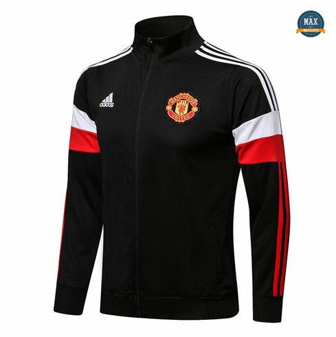 Max Veste Manchester United 2021/22 Noir/Blanc Col Haut