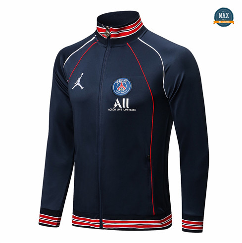 Max Veste PSG Jordan 2021/22 Bleu Marine /Rouge