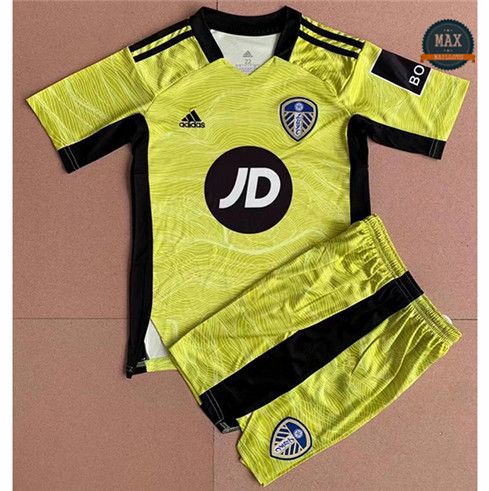 Max Maillot Leeds united Enfant Gardien de but Jaune 2021/22