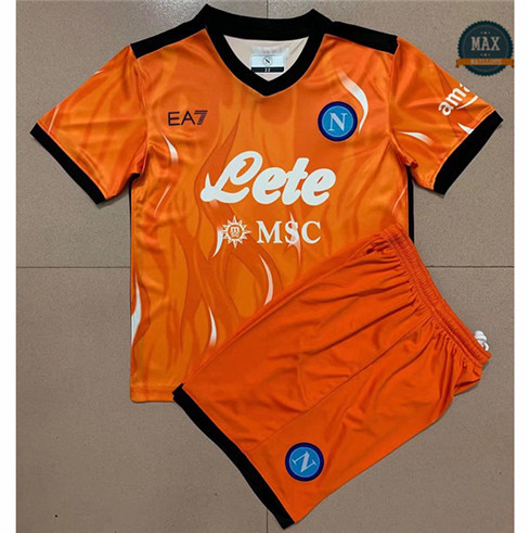 Max Maillot Naples Enfant Gardien de but Orange 2021/22