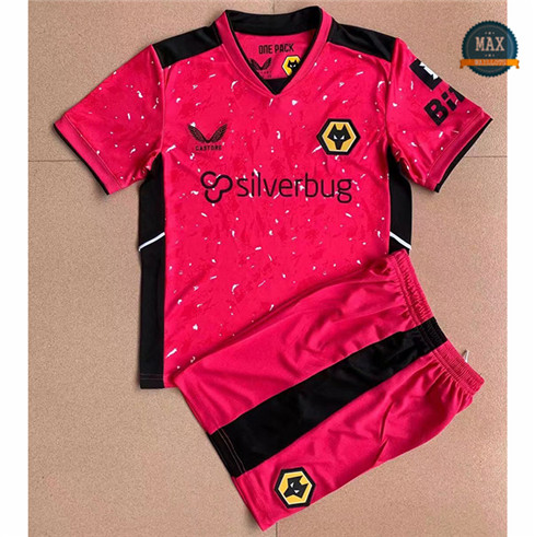 Max Maillot Wolverhampton Enfant Gardien de but Rose 2021/22