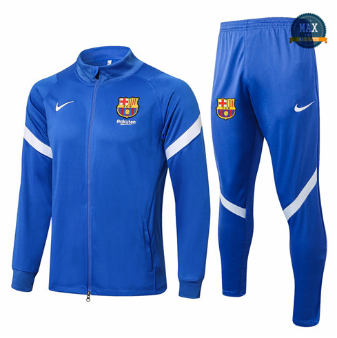 Max Veste Survetement foot Barcelone 2021/22 Bleu/Blanc