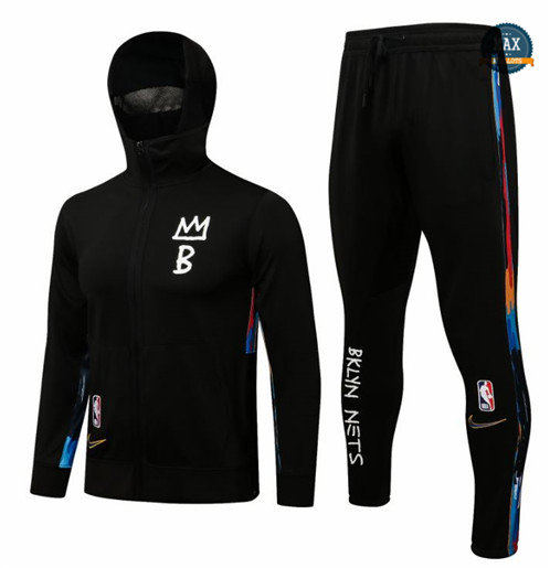 Max Maillot Survetement Brooklyn Nets 21/22 - Black