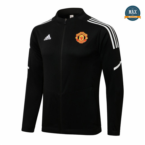 Max Veste Manchester United 2021/22 Noir/Blanc Col bas