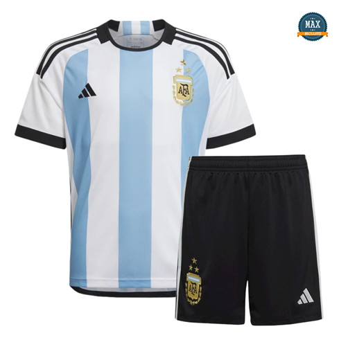 Max Maillot Argentine Enfant Domicile 3 étoiles 2022/23