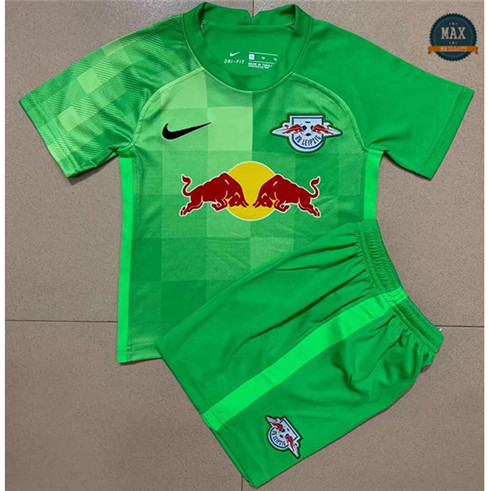 Max Maillots Foot RB Leipzig Enfant Gardien de but Vert 2021/22