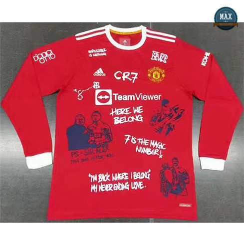 Max Maillots Foot Manchester United Domicile Special edition Manche Longue 2021/22
