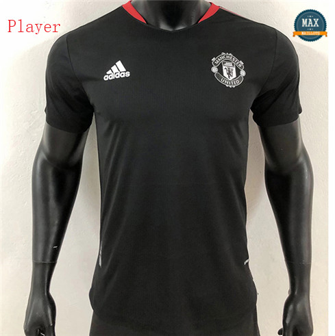 Max Maillots Foot Player Version 2021/22 Manchester United training Noir