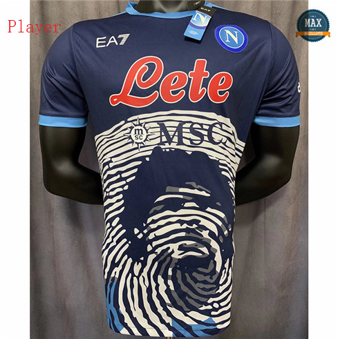 Max Maillots Foot Player Version 2021/22 Naples special edition Bleu
