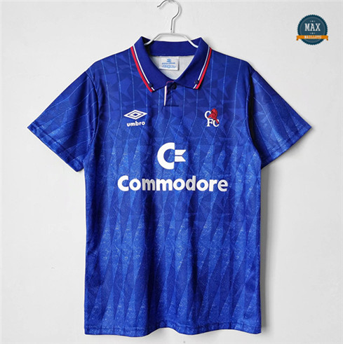 Max Maillots Foot Retro 1989-91 Chelsea Domicile