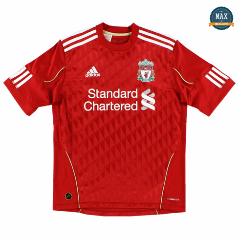 Max Maillots Foot Retro 2010-11 Liverpool Domicile