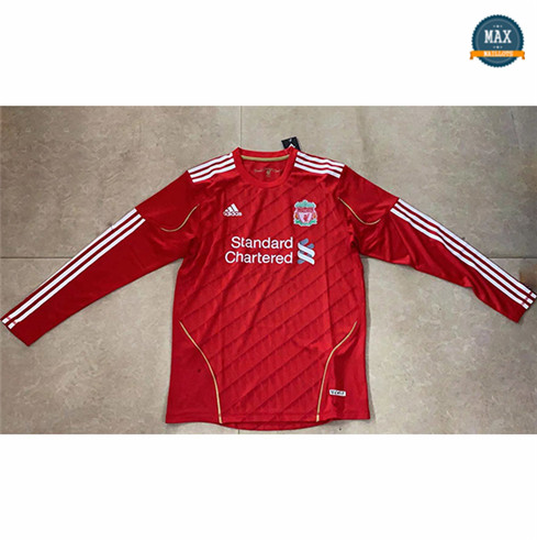 Max Maillots Foot Retro 2010-11 Liverpool Domicile Manche Longue