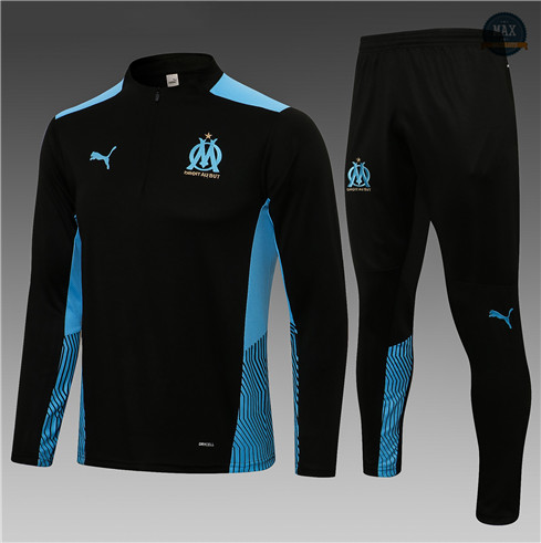 Max Survetement foot Enfant Foot Marseille 2021/22 Noir