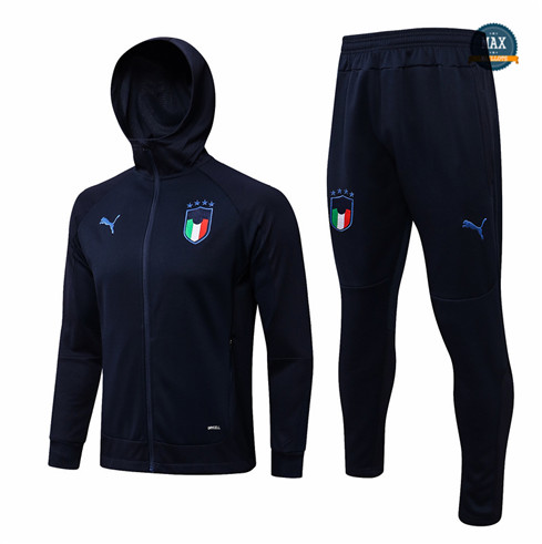 Max Veste foot Survetement foot à Capuche Italie 2021/22 Bleu Marine