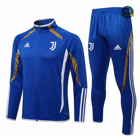 Max Veste foot Survetement foot Juventus 2021/22 Bleu Col Haut