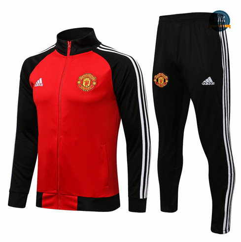 Max Veste foot Survetement foot Manchester United 2021/22 Rouge/Noir