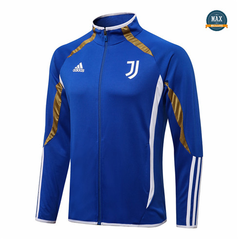 Max Veste foot Juventus 2021/22 Bleu Col Haut