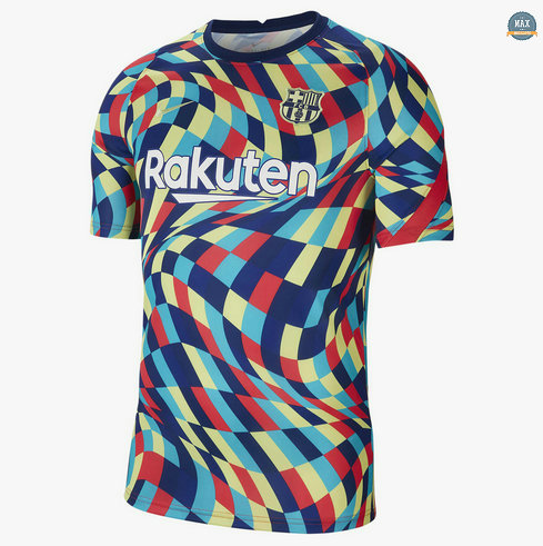 Max Maillot Barcelone Pre-Match Bleu/Rouge/Jaune 2021/22