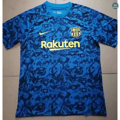 Max Maillots Barcelone Bleu Pre-Match training 2021/22
