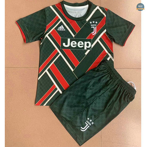 Max Maillots Juventus Enfant Vert/Rouge 2021/22