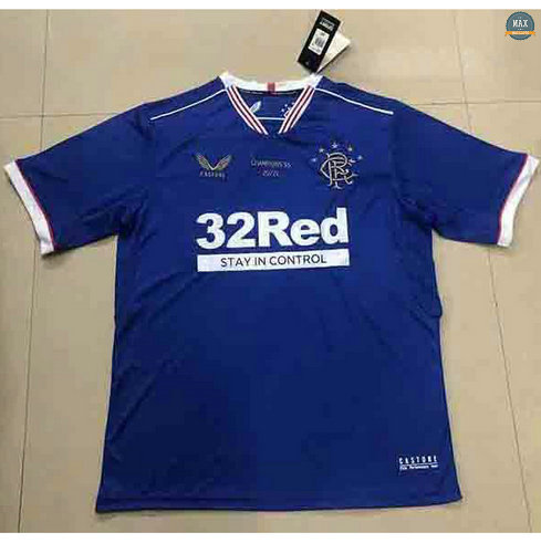 Max Maillot Rangers Champion Edition 2021/22