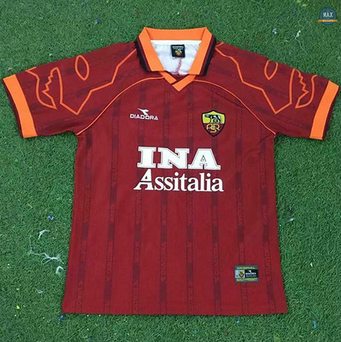 Max Maillots Rétro 1999-00 AS Rome Domicile