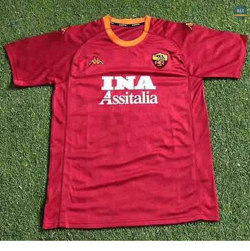 Max Maillot Rétro 2000-01 AS Rome Domicile