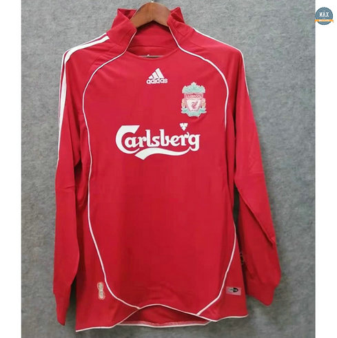 Max Maillots Rétro 2006-08 Liverpool Domicile Manche Longue