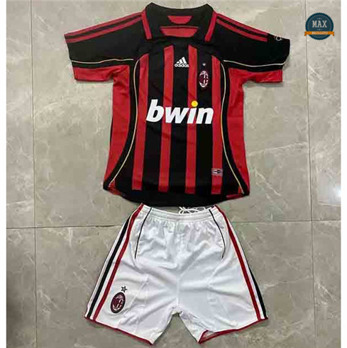 Max Maillots Rétro 2006-2007 AC Milan Enfant Shop Online