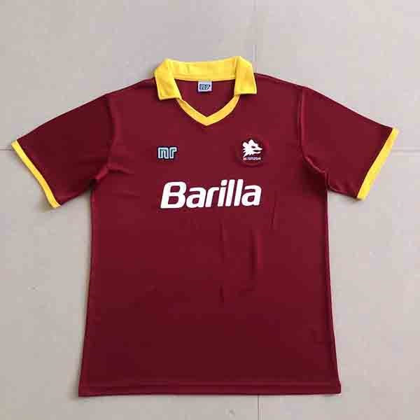 Max Maillots Rétro 1989-90 AS Roma Domicile Shop Online