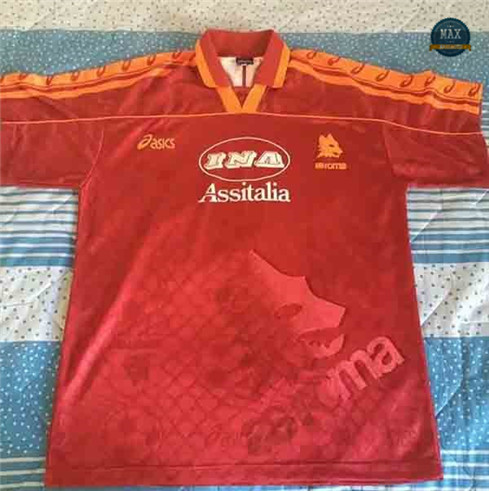 Max Maillots Rétro 1995-96 AS Roma Domicile Thailande