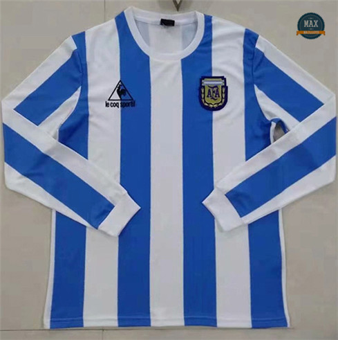 Max Maillots Rétro 1986 Argentine DomicileManche Longue Shop Online