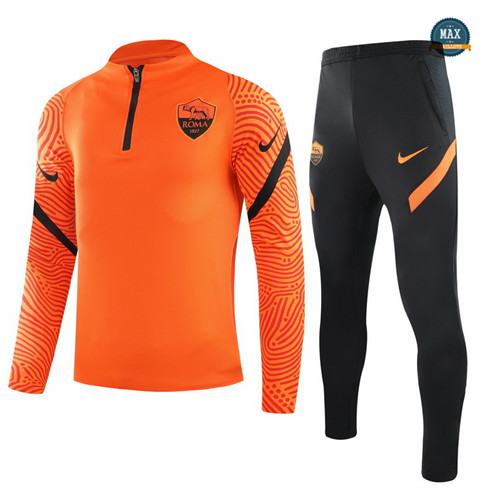 Max Veste Survetement AS Roma Orange 2021/22 Shop Online